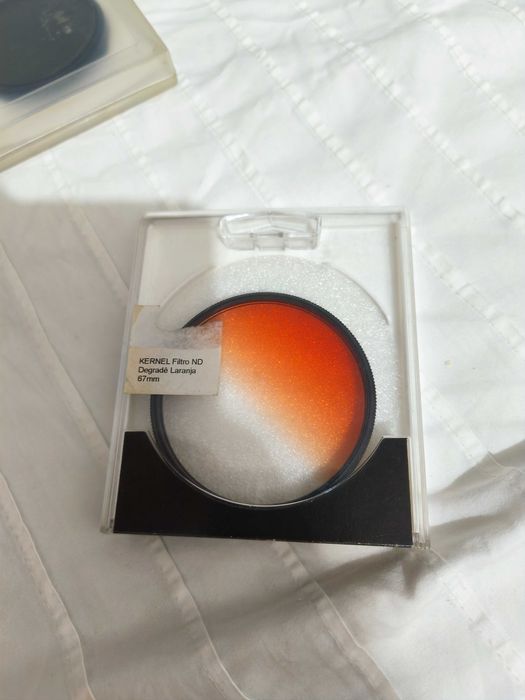 filtro de lente degradê laranja Kernel de 67mm