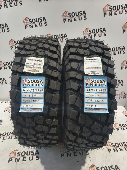 2 pneus semi novos  Nortenha 255-70R15 - Oferta dos Portes