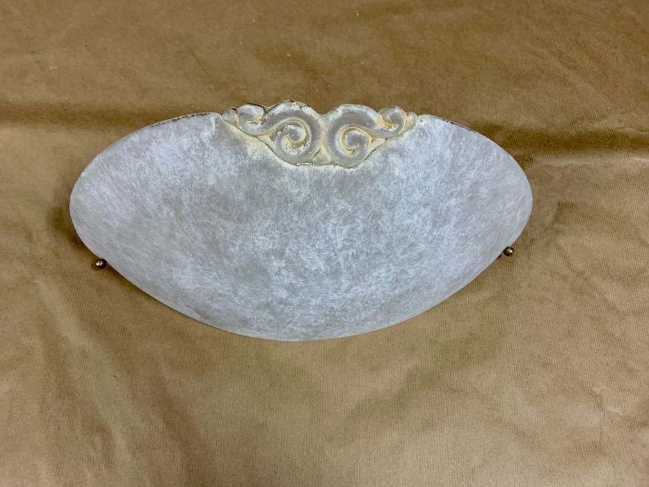 Włoski kinkiet łazienkowy PREARO – szklany, półkulisty – Serie 2000