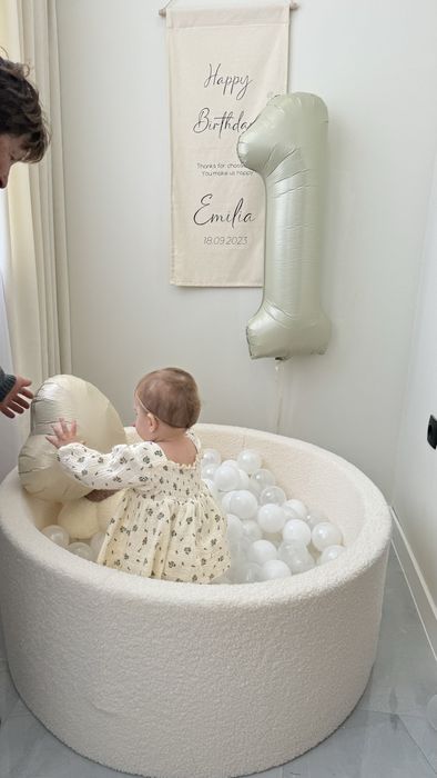 Сухий  басейн Тедді з кульками та без.D=100см.Бассейн с шариками Тедди