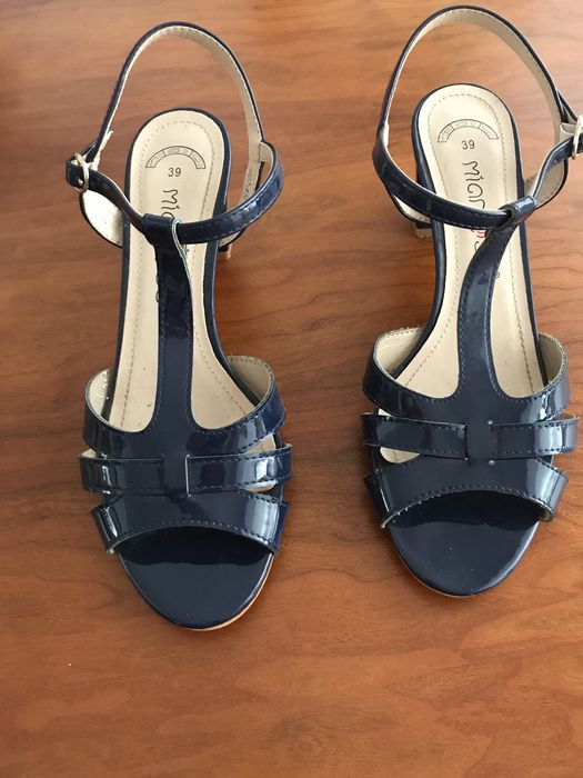 Sandálias,azul marinho
