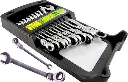 Набор ключей с трещоткой 11 предметов Alloid