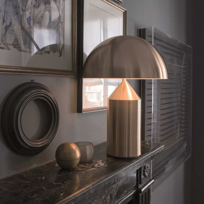 Candeeiro de mesa ATOLLO D.50CM Dourado da Oluce (Original e Novo)