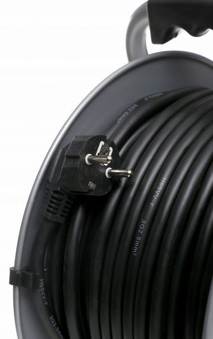 Przedłużacz Bębnowy 50M | 3×2,5Mm² | Metalowy Bęben | 4 Gniazda |16A