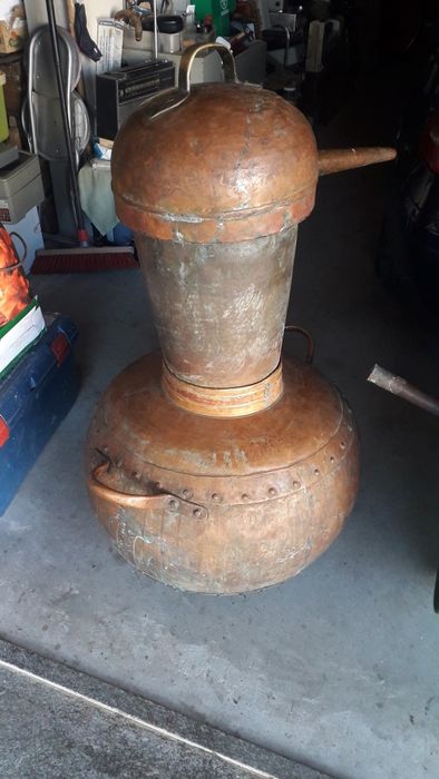 Alambique de 90 a 100 L em cobre