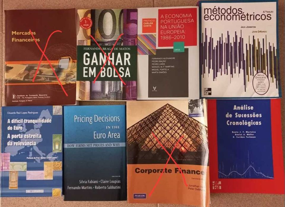 Vários livros para desocupar, vários preços