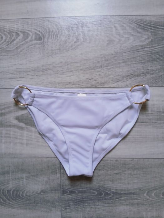 Biały dół bikini majtki figi XS