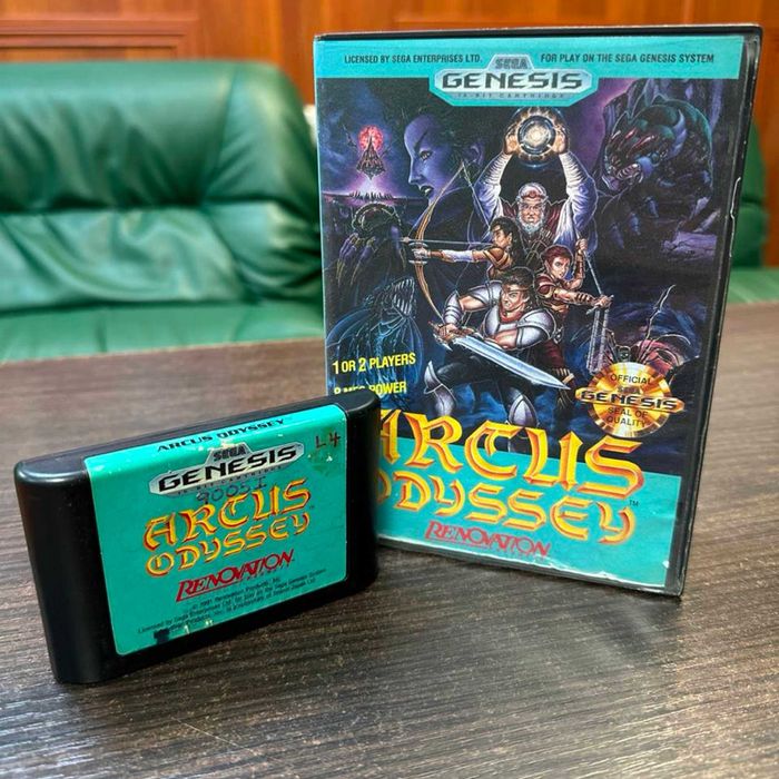 Гра Sega Mega Drive Arcus Odyssey б/у Оригінальний картриж сега мега драйв Аркус Одісея з коробкою асортимент картридж сега