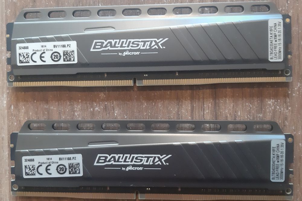 Pamięci ddr4 Ballistix 2x8gb ddr4 3000Mhz cl15