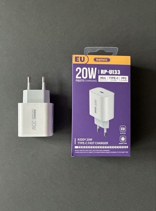 Power Adapter 20W USB-C зарядний блок адаптер швидка зарядка iphone
