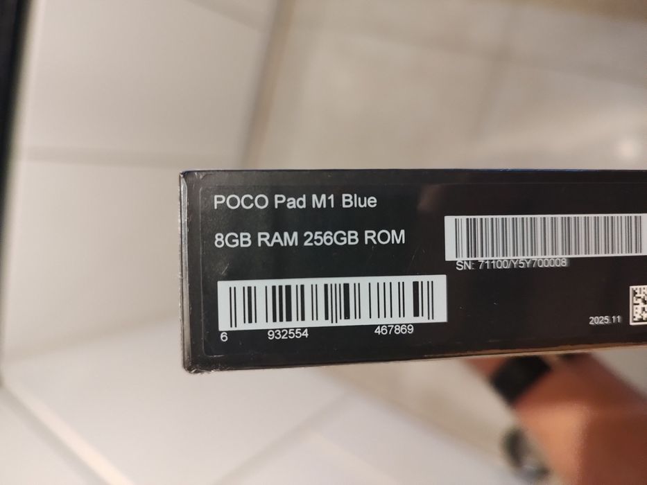 Tablet Poco PadM1 8GB + 256GB