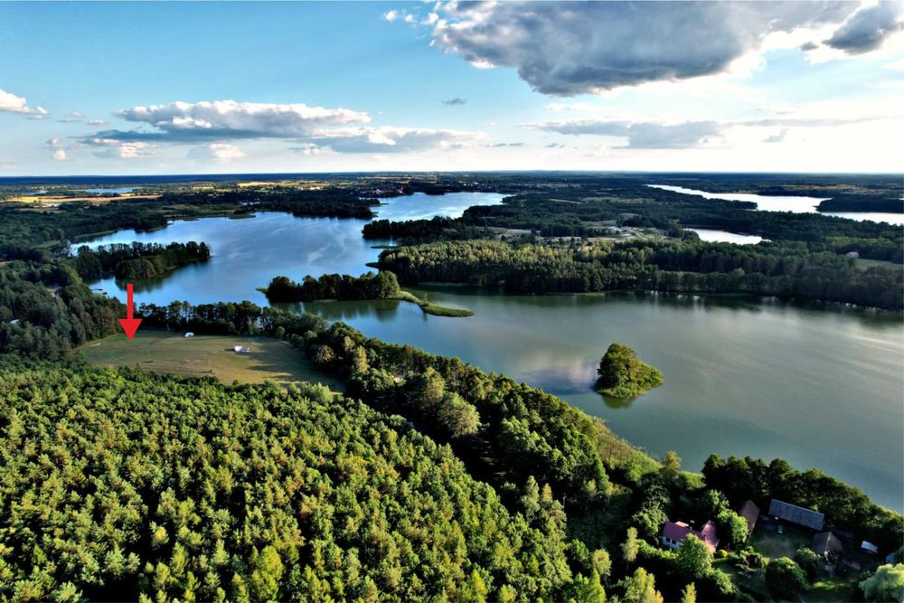 Pięknie położona działka nad jez. Kalwa