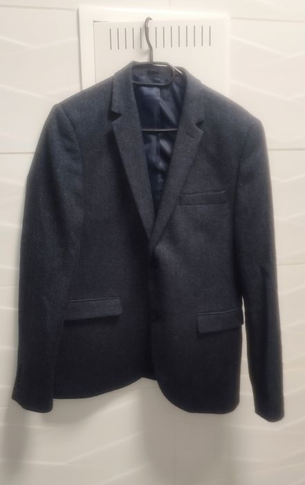 Marynarka Topman r. 42 / M Wełna granat