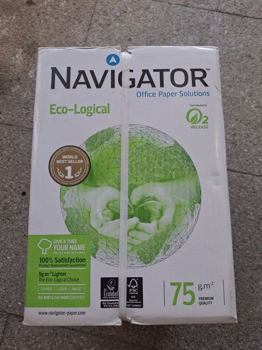 Papel A4 navegador 75gr