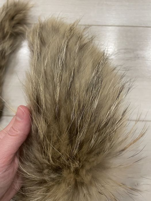 Меховая опушка, воротник енот