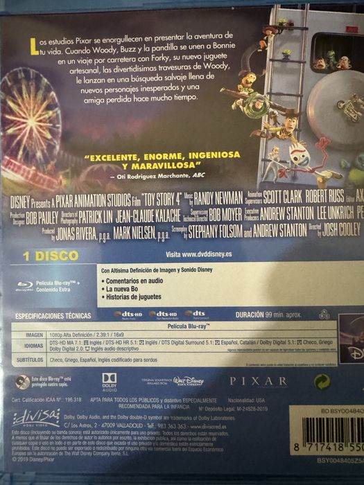 Toy Story 4 Bluray