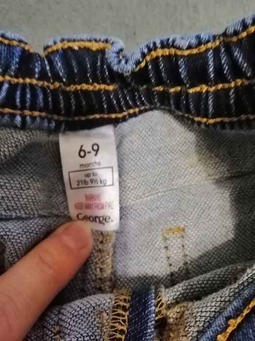 Детские джинсы 6-9 мес.