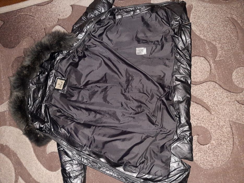 зимняя тёплая кожаная куртка ZLLY M 44-46p