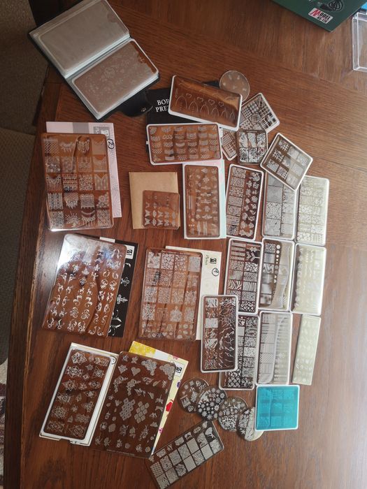 Płytki, stamping, stemple, Moyra, paznokcie