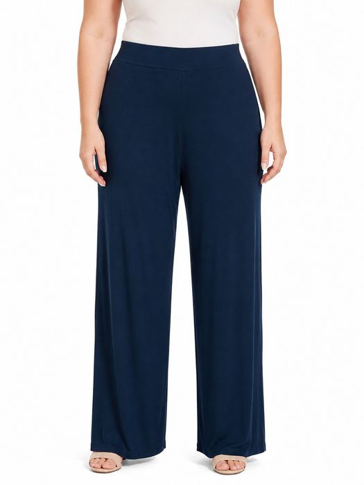 Spodnie Wide Leg Granatowe L