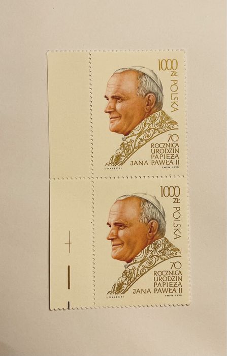 Znaczki pocztowe Papież Jan Paweł II nowe 1990