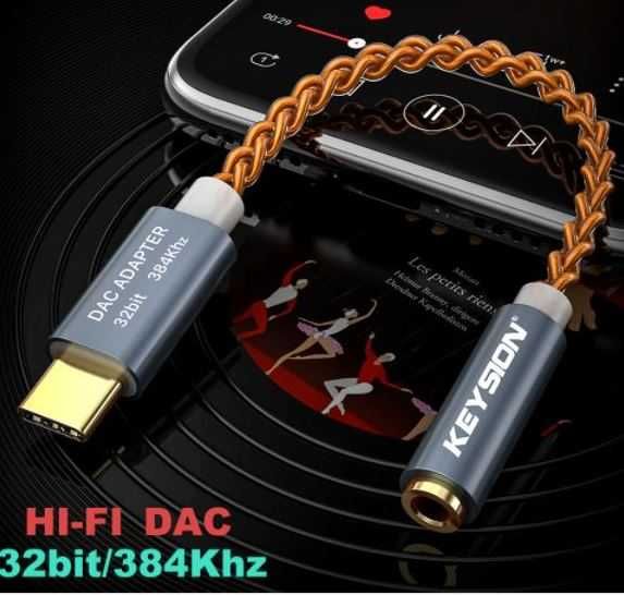 Усилитель для наушников, USB Type-C, ЦАП, DAC, 32 бит, 384 кГц. НОВЫЙ ...