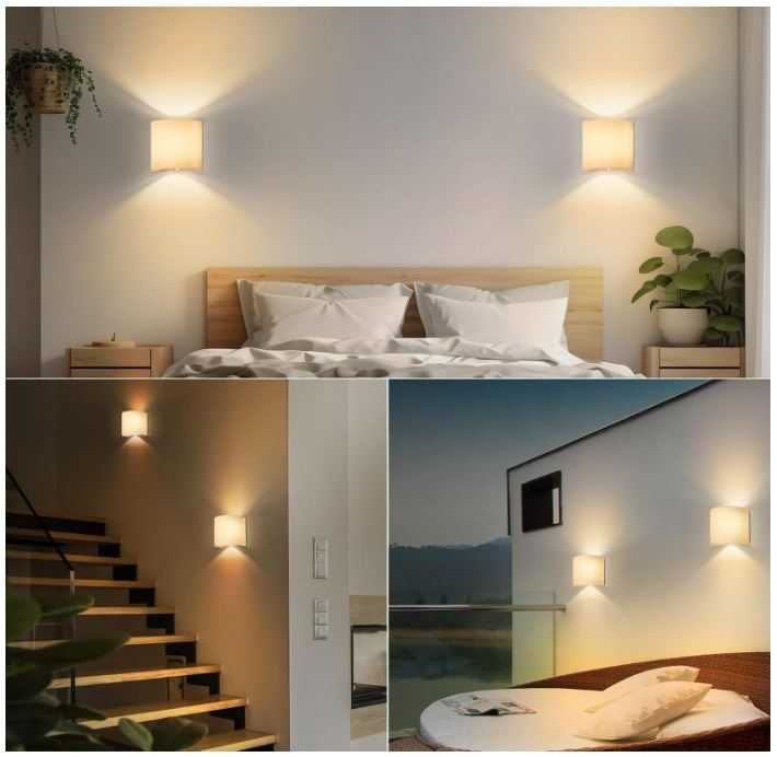 Kinkiet góra-dół bezprzewodowy z czujnikiem ruchu