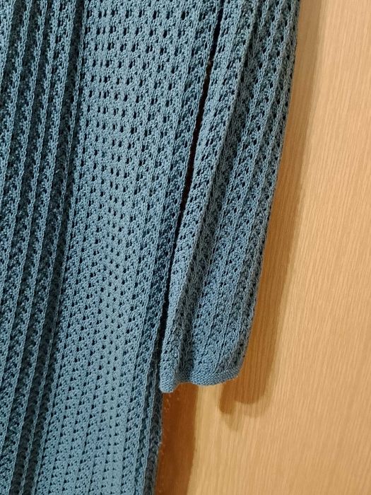 Sweterek narzutka płaszczyk ażurkowy