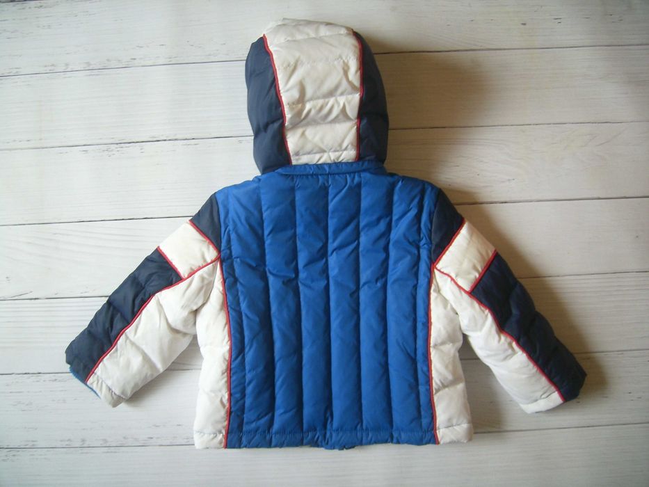 Зимняя пуховая куртка на мальчика Chicco (р.80-86)+шапка