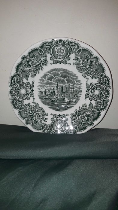Mały talerzyk zielony Made in England