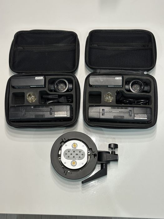 Zestaw 2 x Quadralite Reporter 200 TTL + Quadralite reporter TwinHead