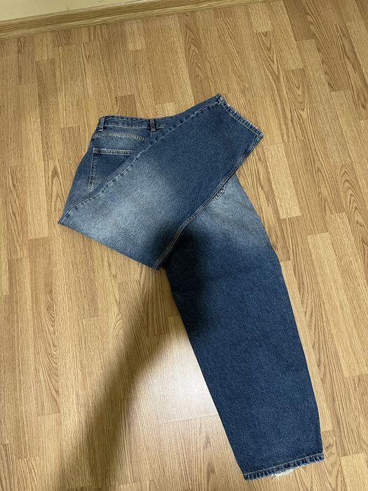 baggy jeans bershka сині