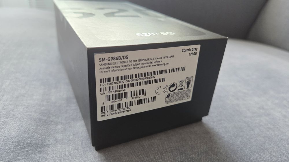 IDEALNY Samsung S20± / S20 Plus 5G/128GB/12GB RAM, Cosmic Gray - Szary