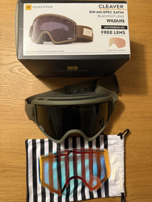 Oculos ski/snowboard vonzipper cleaver + lente extra