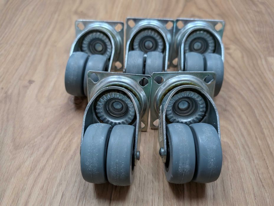 5x kółko meblowe fi 50mm 40kg