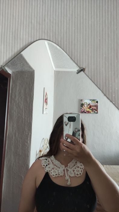 Накладний/знімний мереживний комірець ручної роботи