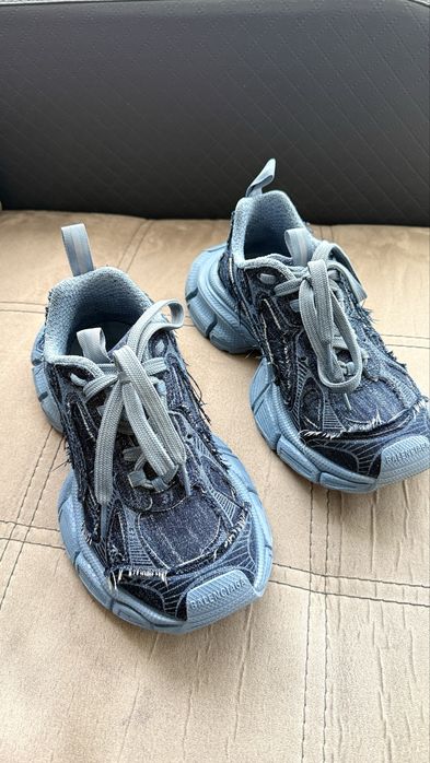 Uzywane Niebieskie jeansowe trampki Balen