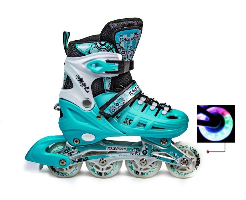 Ролики с комплектом защиты Scale Sports (США). 5 цветов. ТОП качество!