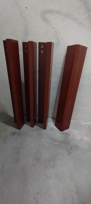 Mesa madeira maciça e 4 cadeiras
