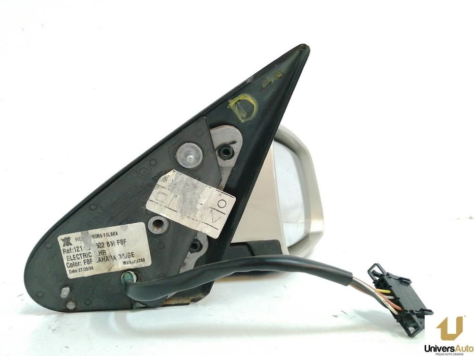 ESPELHO RETROVISOR DIREITO SKODA OCTAVIA II 2006 -1Z1857502