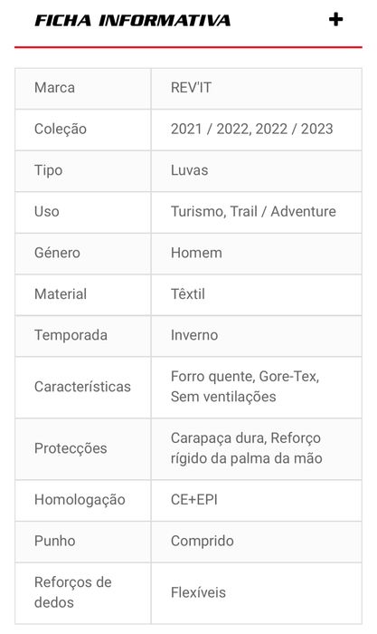 REV'IT Livengood GORE-TEX tamanho S/M