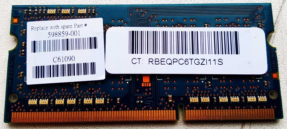 Hynix DDR3 1 Gb оперативна пам’ять для ноутбука