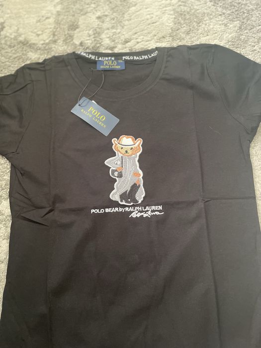 Czarna damska  koszulka z misiem L-xl