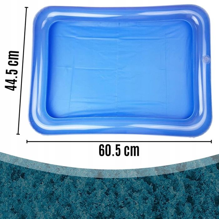 Piasek Kinetyczny 3kg + Piaskownica Basen Foremki