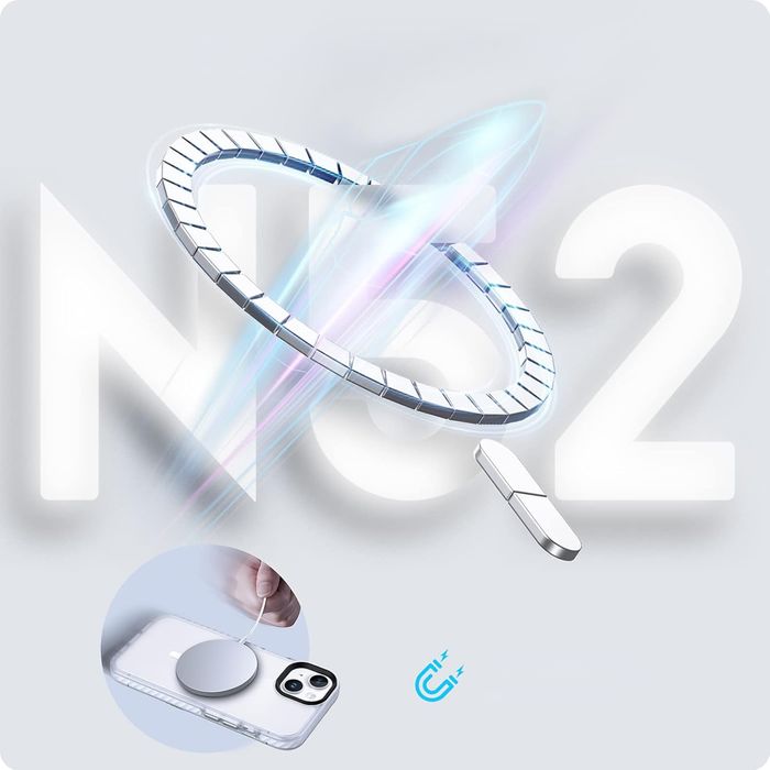 Etui Iphone 13 Iphone 14 Półprzeźroczyste Białe Case Obudowa Magsafe