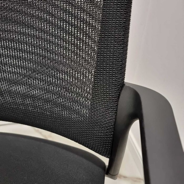Fotel konferencyjny krzesło krzesła na płozach Klöber czarne mer46