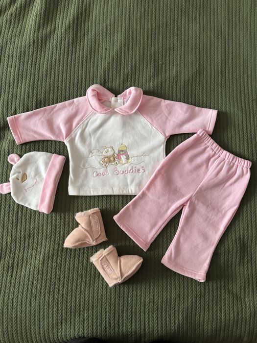 Костюм для дівчинки, демісезонний, утеплений, 6-9 місців