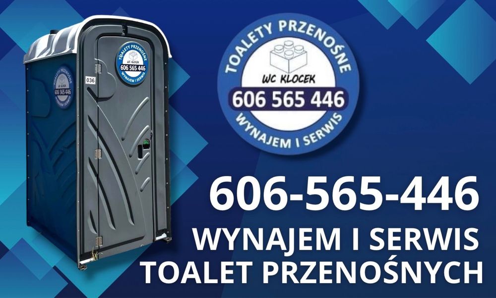Wynajem i serwis toalet przenośnych - WC Klocek