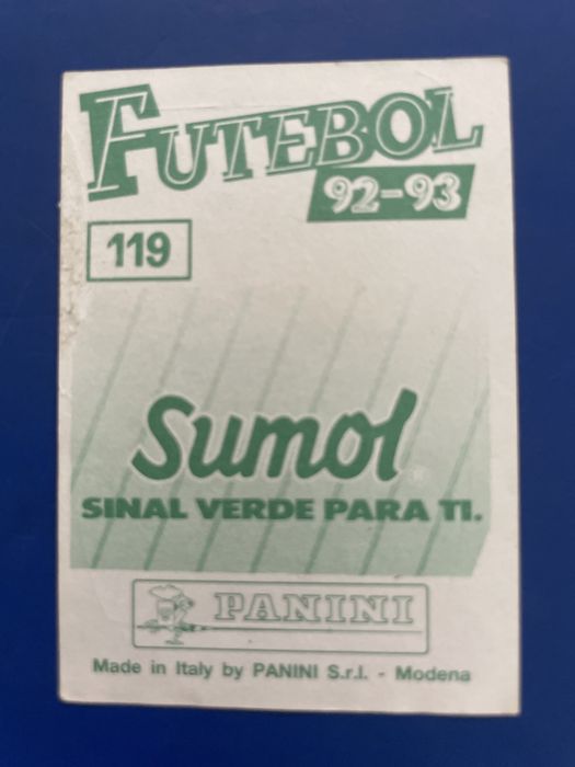 Cromo Luis Figo 1992/93 Panini