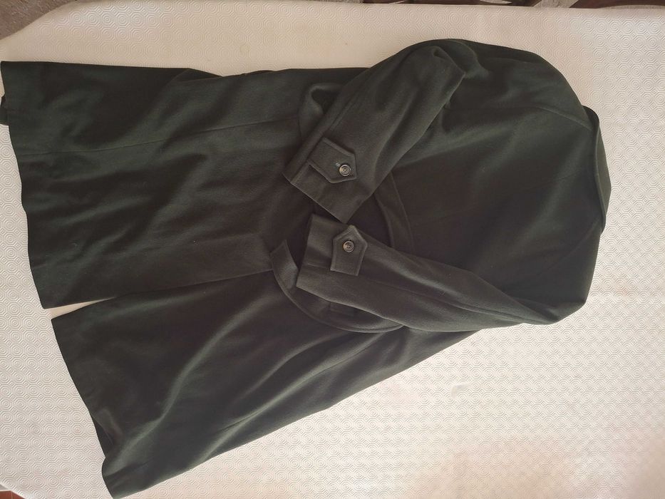 Casaco comprido homem, 100% pura lã